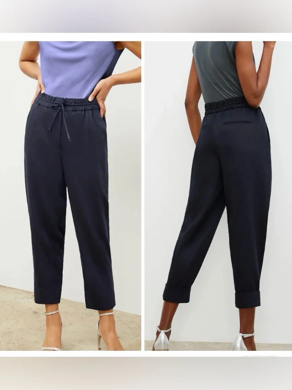 M.M.LaFleur The Shane Pant Everyday Twill Navy Blue Minimalist Office Womens 4